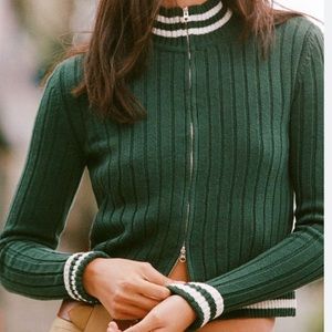 NWT BDG/Urban Outfitters Bella Recycled Zip-up Cardigan - Size XS